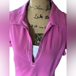 Gloria Vanderbilt Pink Layered-Look Top